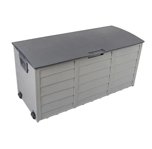 75gal 260L Outdoor Garden Plastic Storage Deck Box Chest Tools Cushions Toys Lockable Seat - Gardenora