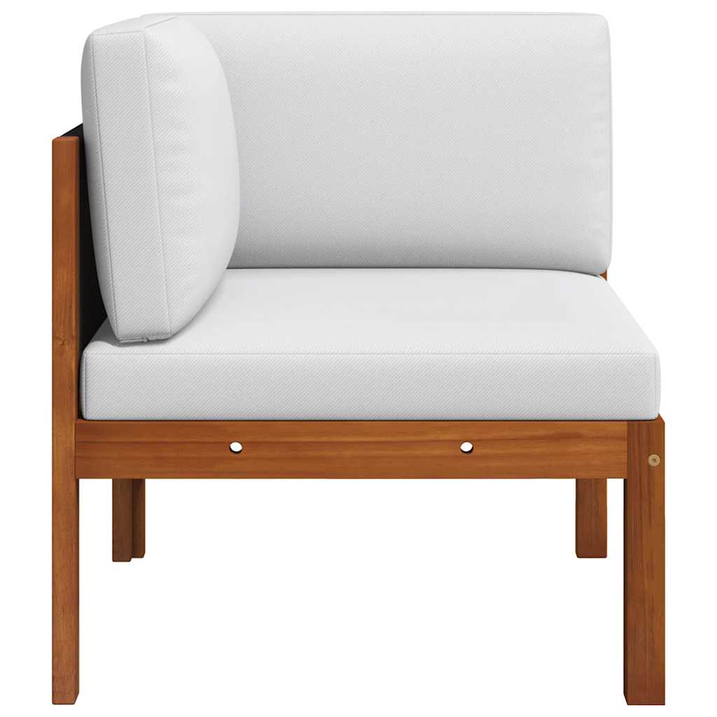 Garden Corner Sofas 2 - piece with Cushions Acacia & Rope - Gardenora