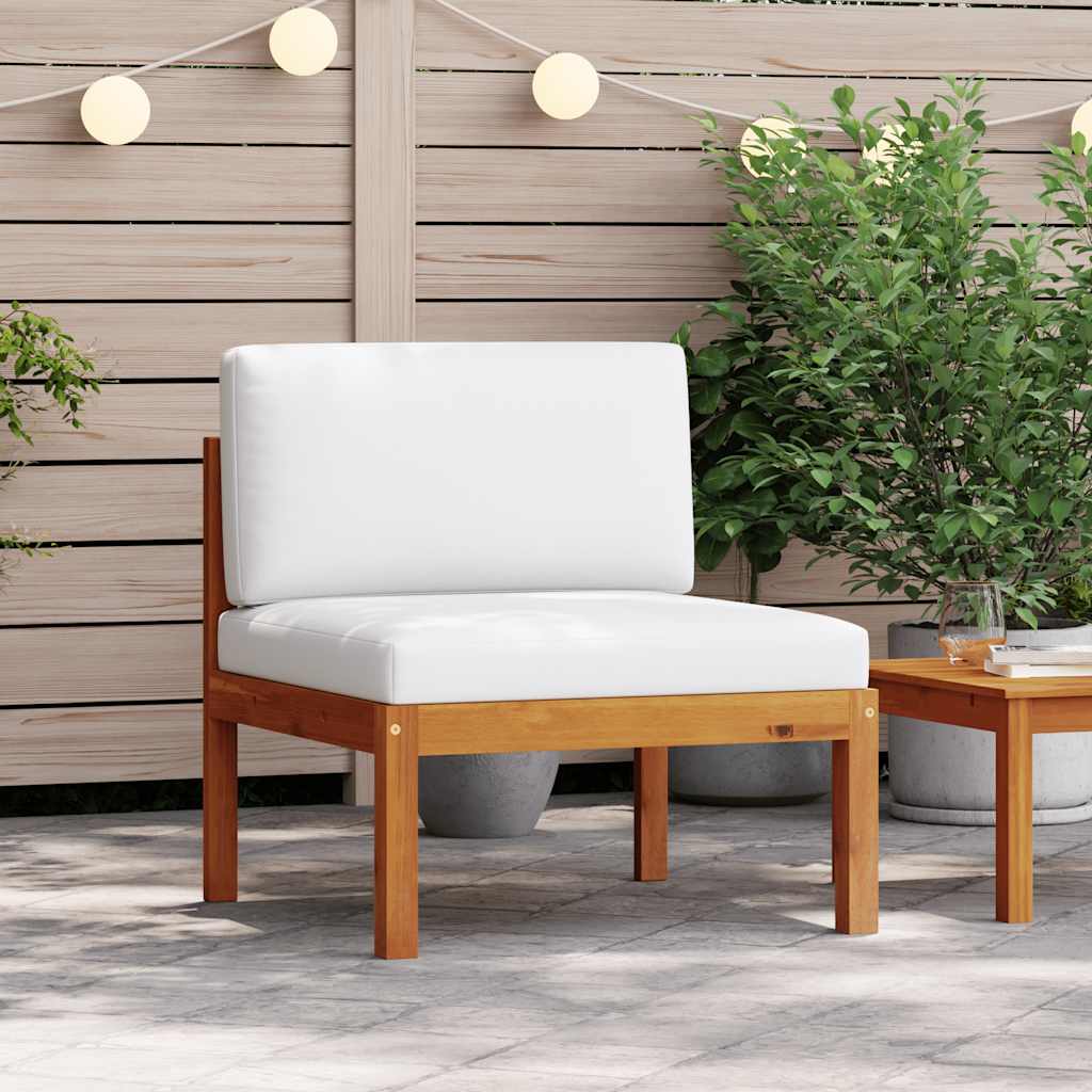 Garden Corner Sofas 2 - piece with Cushions Acacia & Rope - Gardenora