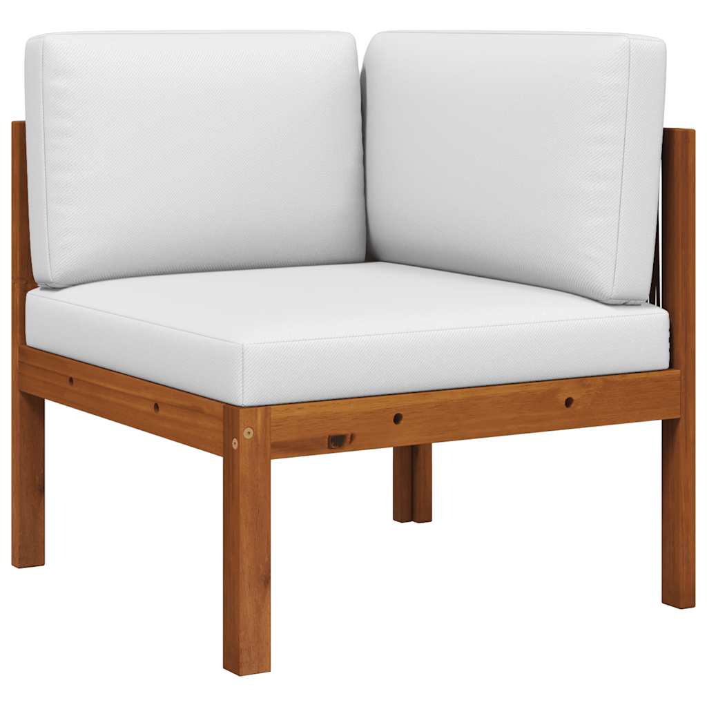 Garden Corner Sofas 2 - piece with Cushions Acacia & Rope - Gardenora