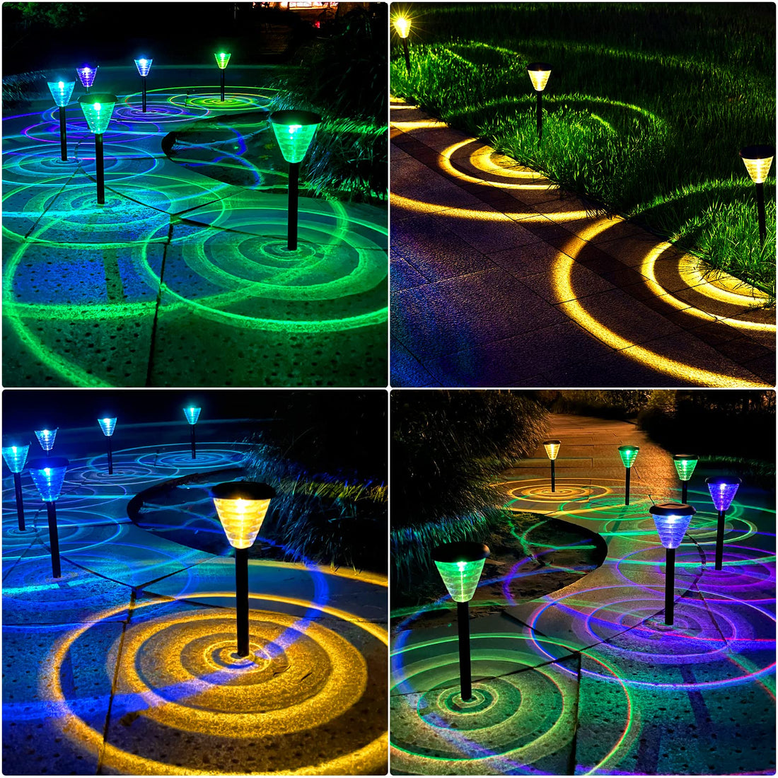 Solar Pathway Lights Led Home Outdoor Waterproof Plug - in Garden Atmosphere Landscape Light Waterproof Solar Path Lights Decorative For Yard Path Lawn - Gardenora